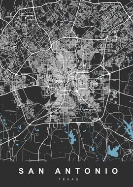 San Antonio City Map US