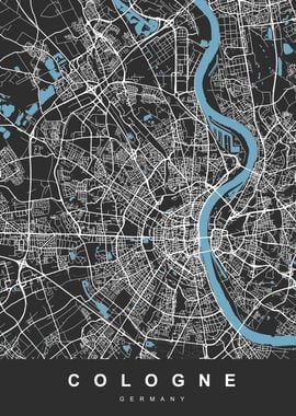 Stuttgart City Map Germany