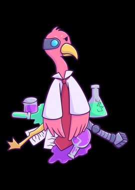 mad scientist Flamingo Ner