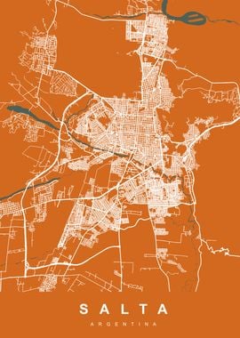 SALTA City Map Argentina