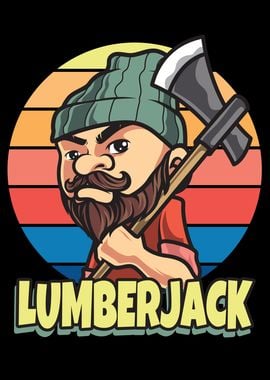 Lumberjack Cartoon vintage