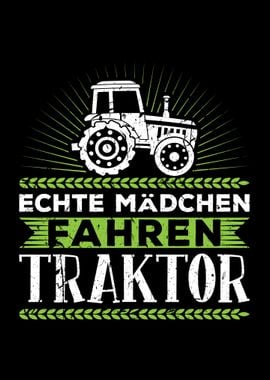 Frauen Traktor Landwirtin