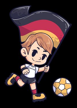 Germany Soccer Boy Flag Sp