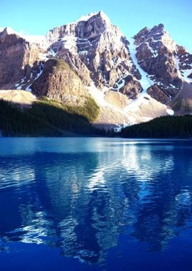 Mountains at Lake nature