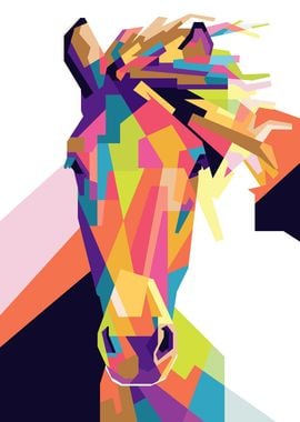 Horse pop art