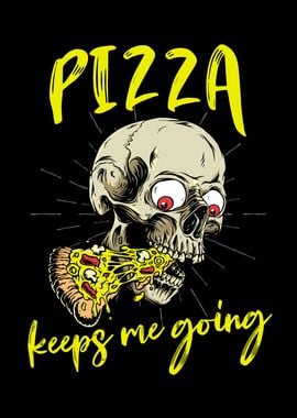 Pizza Lover Skull