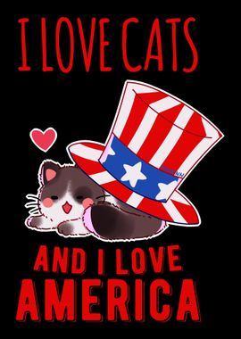 I Love Cats And America