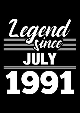 Legend Since July 1991