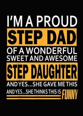 Proud Step Dad Father Day