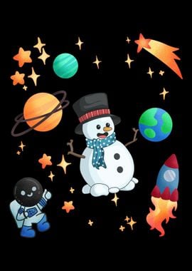 Snowman Winter Ice univers