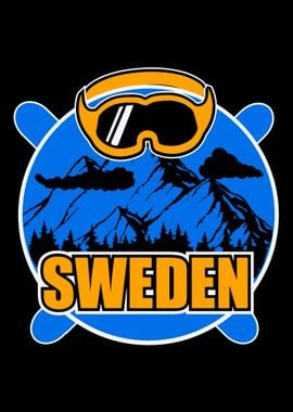 sweden flag winter sport