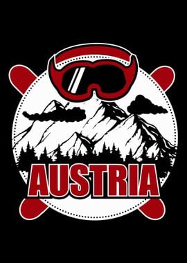 Austria flag winter sport