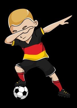 Dabbing dance soccer