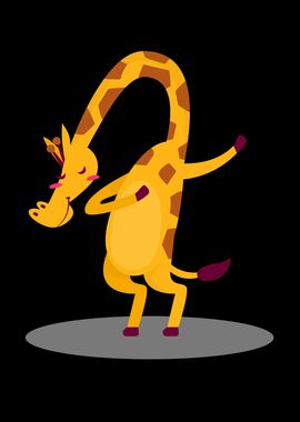 Dabbing dance giraffe