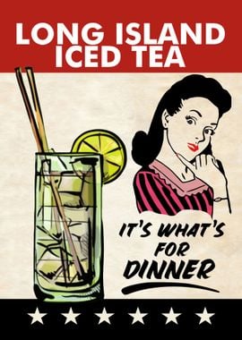 LI ICED TEA DINNER WOMAN