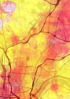 Cincinnati Street Map