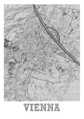 Vienna Pencil Street Map