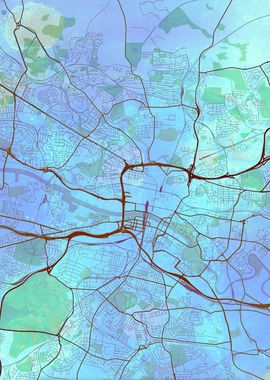 Glasgow Street Map