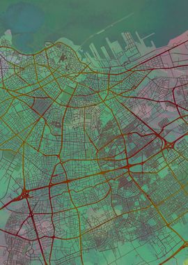 Casablanca Street Map