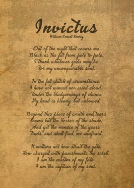 Invictus by William Henley