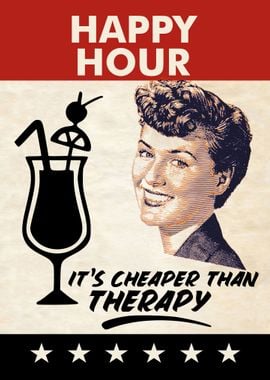 HAPPY HOUR THERAPY WOMAN