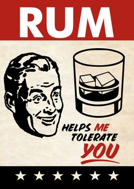 RUM TOLERATE MAN