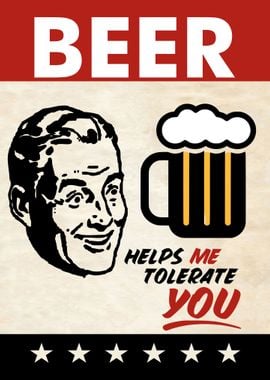 BEER TOLERATE MAN