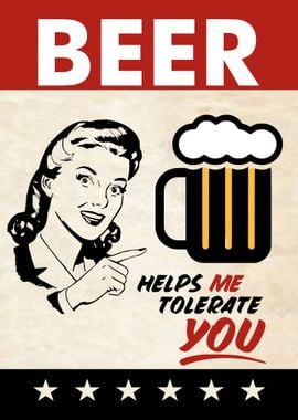 BEER TOLERATE WOMAN