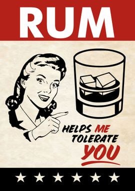 RUM TOLERATE WOMAN