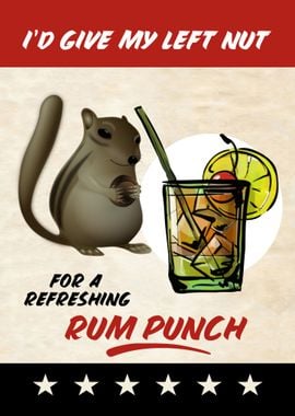 LEFT NUT RUM PUNCH