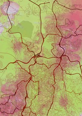 Jerusalem Street Map