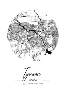 Tijuana Area City Map