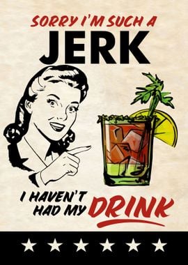 JERK DRINK WOMAN