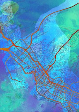 Honolulu Street Map