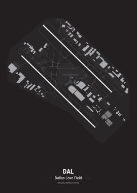 Dallas Love Airport Map