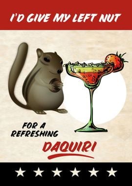 LEFT NUT DAQUIRI SQUIRREL