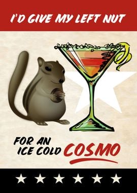 LEFT NUT COSMO SQUIRREL