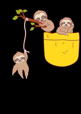 Funny Sloths In Breast