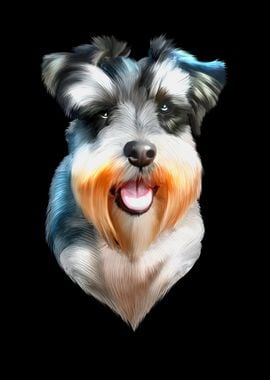 Schnauzer Dog Portrait