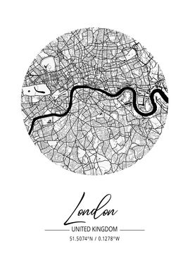 London Area City Map