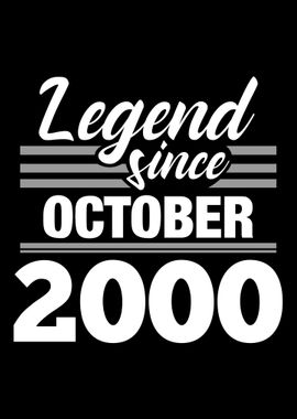 Legend Since October 2000