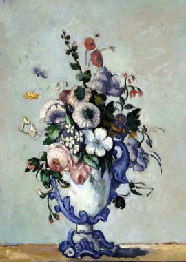 Flowers in a Rococo Vase