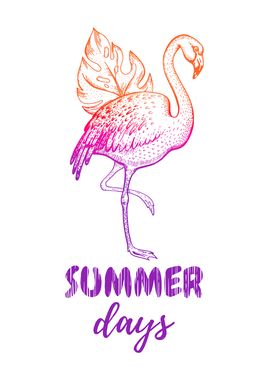 Summer Days Flamingo