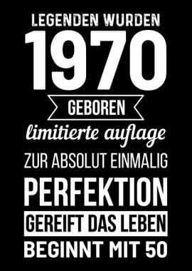 1970 Geboren 50 Geburtstag