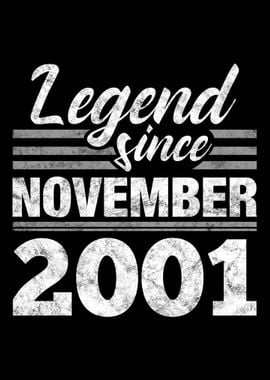 Legend Since November 2001