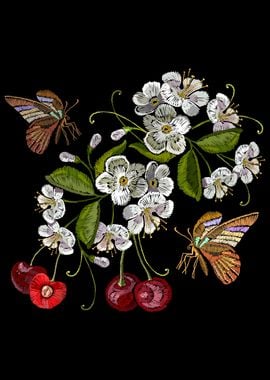 Cherry Embroidery