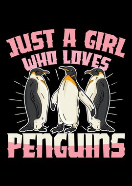 A girl who loves penguins