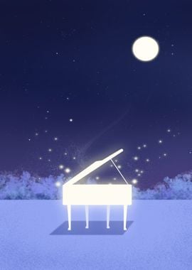 Piano at the Moon light