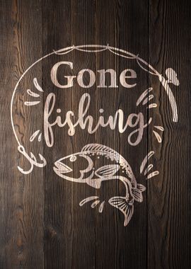 Wooden Fishing Rec Sign, The Office