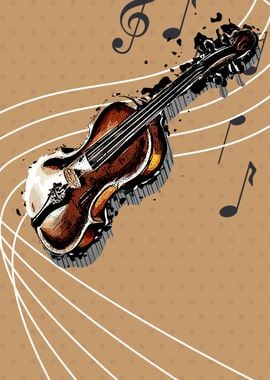 Violin Instrument abstract